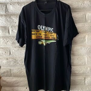 RTP Apparel “Olympic” men’s black t-shirt